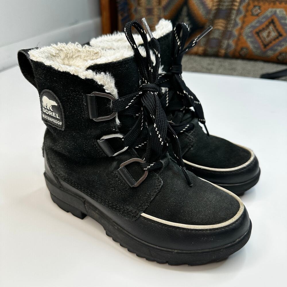 Sorel Black Tivoli IV Lace Up Boots